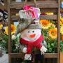 BLagenertJ Christmas Hanging Storage Bag Candy Pouch Santa Snowman Doll Design Candy Gift Biscuits Pouch for Xmas Decor Snowman
