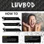 LUVBOD Luxury Coffee Scrub - Donut Glaze - w/Scoop - 12oz - Best Arabica Coffee Body Scrub Exfoliator for Cellulite, Acne, Stretch Marks, Eczema. Coconut Oil, Vitamin E, Frankincense