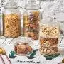Contenant en verre EZOWare 2-Tier Empilable avec Bouchon, Idéal pour Décoration, Conservation de Bonbons, de Snacks, de Biscuits, Organisateur de Salle de Bain - Jeu de 3 Contenant en verre EZOWare 2-Tier Empilable avec Bouchon, Idéal pour Décoration, Conservation de Bonbons, de Snacks, de Biscuits, Organisateur de Salle de Bain - Jeu de 3