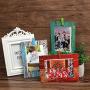 JUSTDOLIFE 9PCS Paper Picture Frame Creative DIY Hanging Photo Frames with Clips & Twine