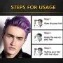 MOFAJANG Hair Coloring Wax, Disposable Instant Matte Hairstyle Mud Cream Hair Pomades for Men Women to Cosplay Nightclub Masquerade Transformation, Purple MOFAJANG Hair Coloring Wax, Disposable Instant Matte Hairstyle Mud Cream Hair Pomades for Men Women to Cosplay Nightclub Masquerade Transformation, Purple