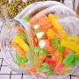 HOUSIYU Candy Jar Glass Fresh-Keeping Sealed Cans, Suitable for Home Kitchen, Dried Fruit, Grain Storage Tank, Bathroom Accessories, Storage Container, 750ml+750ml+1300ml
