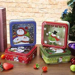 Christmas Candy Storage Can Xmas Decorations for Home Gift Biscuit Casual Food Storage Jar Christmas Window Ornament Acc (35)