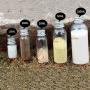 MacRoog Camping Condiment Bottles Storage Can Container Spice Jar Seasoning Box Portable Oil Sauces Bottle Wide Funnel for BBQ Picnic