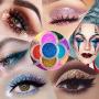 Surepromise 45 Colors Eyeshadow Makeup Nail Art Pigment Glitter Dust Powder Set