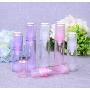 6PCS 5ml Empty Portable Plastic Airless Pump Bottle Vacuum Press Container Case For dilute Cosmetic Cream Lotion Essential Oil Liquid Storage Purple