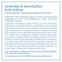 LATHER Lavender & Eucalyptus Foot Crème, 4 Ounce Jar