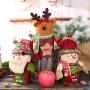 1PC Christmas Candy Jar Santa Claus/Snowman/Elk Pattern Storage Box Ornaments for Kids Old Man