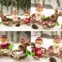 Weihnachts-Süßigkeitenkorb, Weihnachtsparty-Dekoration, Santa Claus Korb, Geschenkehalter, Tischdeko für Zuhause und Küche (S, Schneemann)
