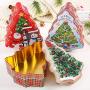 MOMU Christmas Tree Shape Tin Sealed Jar Jewelry Biscuits Coin Candy Storage Box Container Case Headphones Organizer