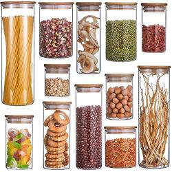 Glass Sealed Jars, Moisture-Proof Kitchen Food Containers, Storage Of Coffee Beans/Cereal/Oatmeal/Pasta