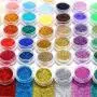 Surepromise 45 Colors Eyeshadow Makeup Nail Art Pigment Glitter Dust Powder Set Surepromise 45 Colors Eyeshadow Makeup Nail Art Pigment Glitter Dust Powder Set