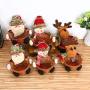 Fabal Christmas Candy Storage Basket Decoration Santa Claus Storage Basket Gift (18x18CM, C)