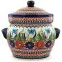 Crock Pot en Céramique Polonaise avec Joint d'Étanchéité (14 Tasses) Éclat Printemps UNIKAT Crock Pot en Céramique Polonaise avec Joint d'Étanchéité (14 Tasses) Éclat Printemps UNIKAT