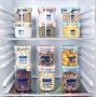 Hosaire Canister Jar Set with Airtight Lids Plastic Round Jar Ideal for Sugar, Tea, Coffee, Rice, Pasta (Blue)