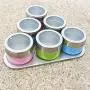 6pcs Seasoning Jar Stainless Steel Seasoning Jar Colorful Visual Seasoning Jar Condiment bottles 6pcs Seasoning Jar Stainless Steel Seasoning Jar Colorful Visual Seasoning Jar Condiment bottles