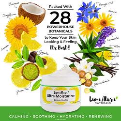 Luna Alura - Hydrating Face Moisturizer for Women - Organic Skin Care - Made in USA - Natural Lemon Vanilla Scent (2 oz)