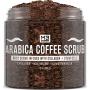 M3 Naturals Arabica Coffee Scrub Infused with Collagen and Stem Cell - Natural Body and Face Scrub for Acne, Cellulite, Stretch Marks, Spider Veins, Scars - Skin Care Exfoliator 12 oz