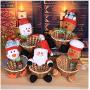 m?kvfa Christmas Toys Fruit Candy Basket Kids Best Gifts Christmas Tabletop Decoration Childrens Candy Basket for Christmas Festival Holiday New Year Party Favors (Snowman)