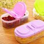 starlit Plastic Small Cereal Food Storage Containers Fresh Food Snacks Storage Box Case Sugar Spice Seasoning Salt Seal Box Purple