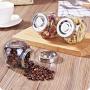 HOMELUNY Pack of 5 Kitchen with Lids Airtight Jars Clear Glass Storage Jars Storage Containers for Candy, Cookie, Rice, Sugar,Flour,Snacks Keeping Food Dry & Fresh