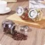 HOMELUNY Pack von 5 Küchenbehälter mit Deckeln, klare Glasbehälter für Lebensmittel-Aufbewahrung, ideal für Süßigkeiten, Kekse, Reis, Zucker, Mehl, Snacks – Lebensmittel trocken und frisch halten