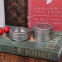 Milue Clear View Tinplate Iron Storage Spice Case Container Tin Box Round Tins (02#)
