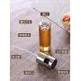 Jar Spice Potes Household Pressure Type Fuel Injection Pot Kitchen Cooking Oil Spray Fragrant Tank Barbecue Glass Bottle 1pc,Rose Gold Cover