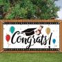 JUSTDOLIFE Graduation Banner Decorative Party Banner Wall Backdrop for Photography Prop