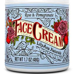 Face Cream Moisturizer for Women - Anti-Aging Wrinkle Cream for Face, Face Moisturizer For Dry Skin, Dark Spot Brightening, Rose and Pomegranate Extracts - 1.7oz