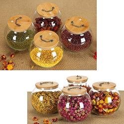 Glass Sealed Jars, Kitchen Household Grain Storage Tanks, Storage Spices/Beans/Oatmeal/Coffee Beans
