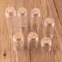 Bouteilles et Pots de Rangement | 24pcs Ø37mm 20ml/30ml/40ml/50ml/60ml/90ml Bouteilles en Verre Transparent avec Bouchon en Cor pour Mariage, Cadeau Favors, HUDITOOLS