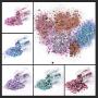 LIMGLIM 17pcs Mermaid Chunky Body Glitter Sequins Holographic Glitters Iridescent Flakes Hexagon Mixed Stars Shapes for Nails Art Crafts Eyes