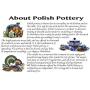Polish Pottery 6-inch Jar with Lid (Daisy Dreams Theme) + Certificate of Authenticity