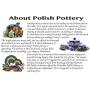 Polish Pottery 4?-inch Jar with Lid (Poppy Passion Theme) Signature UNIKAT + Certificate of Authenticity