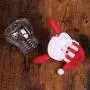 5er Weihnachtscandy-Gläser mit Weihnachtsmann Figur - Lebensmitteleimer für Süßigkeiten & Party-Dekorationen