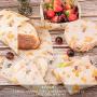 Reusable Beeswax Food Storage Wraps 4 Pack, Eco Friendly Wax Wraps for Food, Healthy Alternative to Saran Wrap - 1 Large, 2 Medium, 1 Small