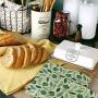 Beeswax Food Wrap - Organic Reusable Beeswax Food Wrap Assorted 3 Pack Sustainable Food Storage | Biodegradable Plastic Wrap Alternative | Vegan Eco Friendly Reusable Food Wraps - By Hello Green