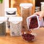 Storage Container With Flip Top Lid,Food Storage Tank With Scale,Cereal Storage Container Superimposable,Sealed Leakproof,Save Space,Durable,Heat Resistant And Cold Resistant,240ML