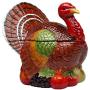 Cosmos 10712 Gifts Turkey Design Ceramic Cookie Jar, 10-3/8-Inch