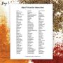 AllSpice 315 Preprinted Water Resistant Round Spice Jar Labels Set 1.5