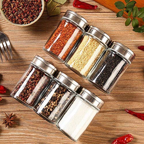 3pcs/set Kitchen Gadgets Spice Bottle Seasoning Box Kitchen Spice Storage Bottle Jars Transparent PP Salt Pepper Cumin Powder Box Set