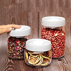 Glass Sealed Jars, Kitchen Household Grain Containers, Storage Spices/Oatmeal/Beans/Coffee Beans