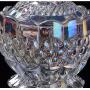 FUYU Royal Embossed Colorful Crystal Glass Candy Jar With Lid Jewelry Box