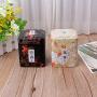 Milue 50g Mini Metal Tea Caddy Sugar Candy Coins Holder Container Jar Tin Souvenir (Black)