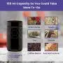 Infinity Gläser 150 ml (5,07 fl oz) 3er-Set Hohe Schwarze UV-Refillbare Leere Schraubdeckel Gläser