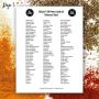 AllSpice 208 Preprinted Water Resistant Bulk Pantry Labels Set