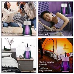 Electric Mosquito Killing Lamp Portable USB LED Light Mosquito Trap for Home Bedroom Outdoor Camping (Green)