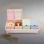 OKOKMALL US--4 Spice Jar Condiment Storage Shaker Seasoning Bottle Container Kitchen Food Box