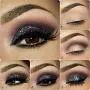 Cosmetics Eye shadow Color Makeup Pro Glitter Eyeshadow Palette 6 Colors Cosmetics Eye shadow Color Makeup Pro Glitter Eyeshadow Palette 6 Colors